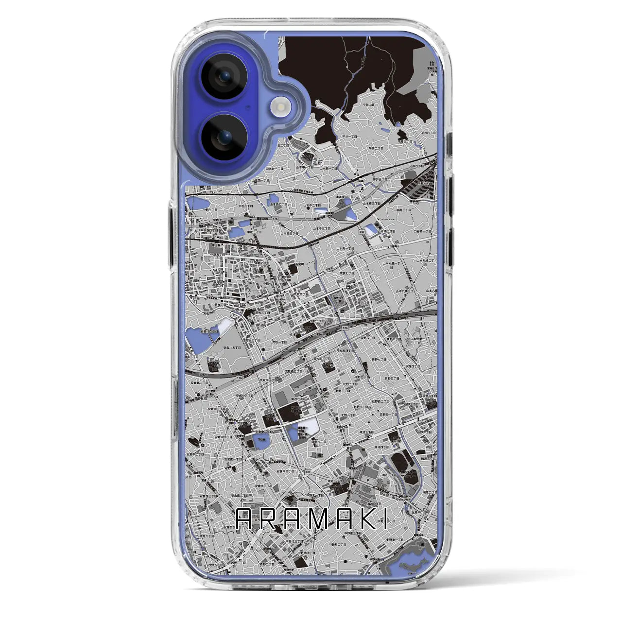 【荒牧(兵庫県)】地図柄iPhoneケース(MagSafeタイプ)