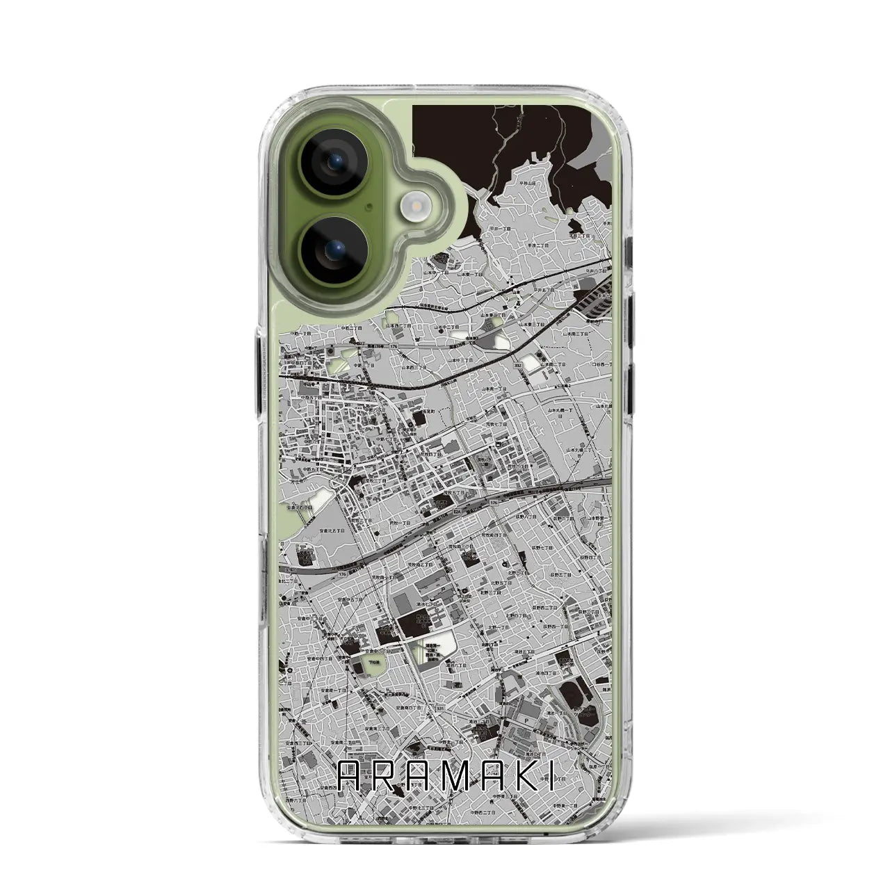 【荒牧(兵庫県)】地図柄iPhoneケース(MagSafeタイプ)