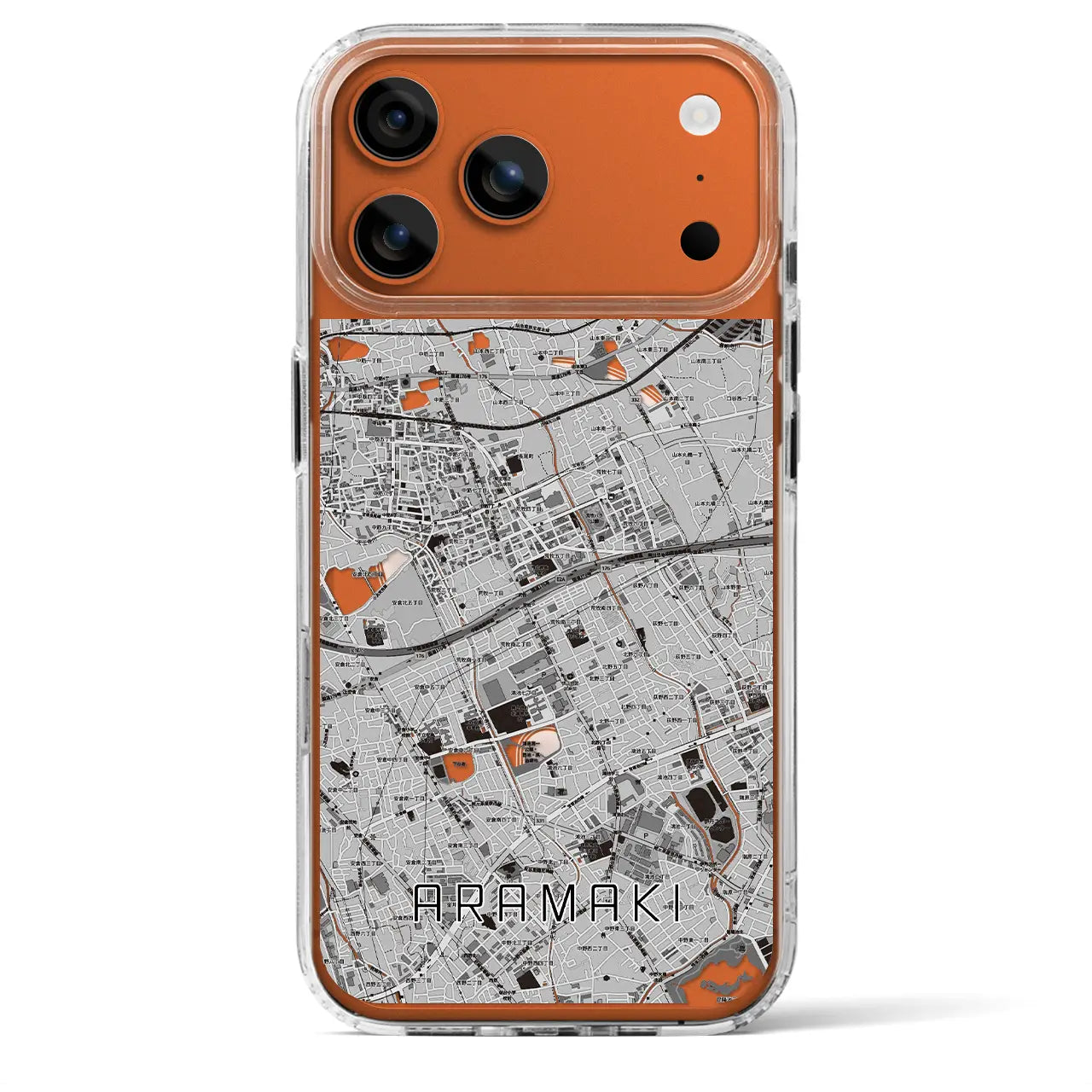 【荒牧(兵庫県)】地図柄iPhoneケース(MagSafeタイプ)