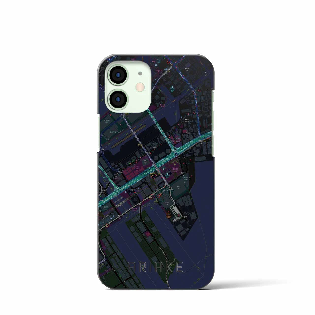 【有明(東京都)】地図柄iPhoneケース(バックカバータイプ)