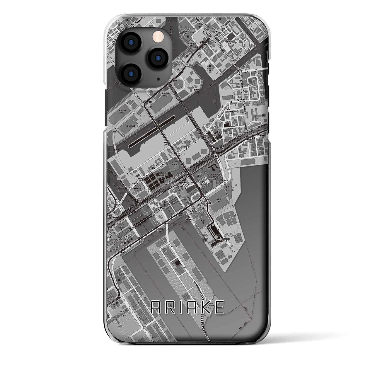 【有明(東京都)】地図柄iPhoneケース(クリアタイプ)