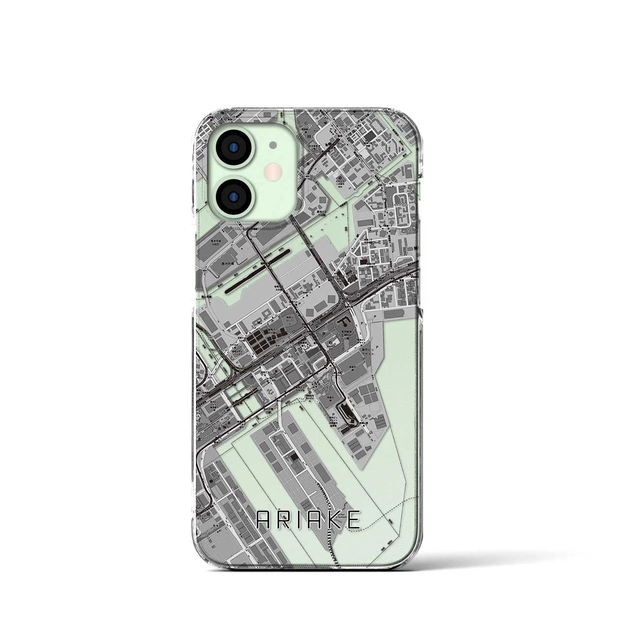 【有明(東京都)】地図柄iPhoneケース(クリアタイプ)