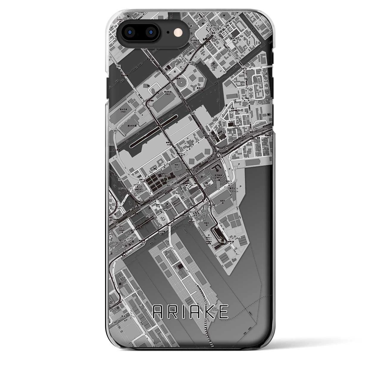 【有明(東京都)】地図柄iPhoneケース(クリアタイプ)