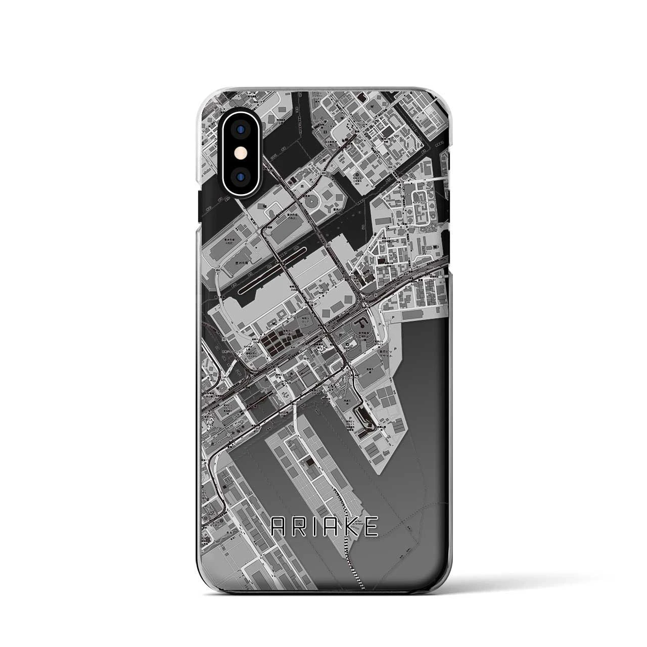 【有明(東京都)】地図柄iPhoneケース(クリアタイプ)