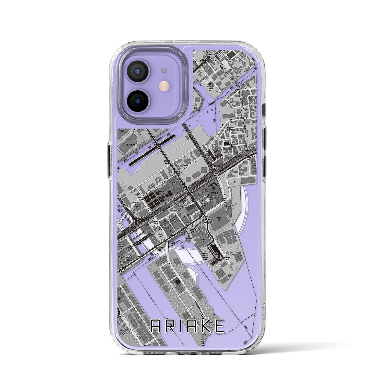 【有明(東京都)】地図柄iPhoneケース(MagSafeタイプ)