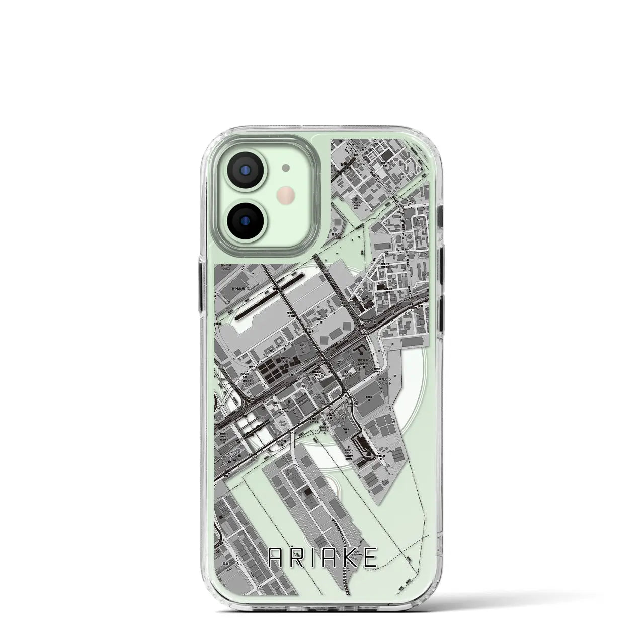 【有明(東京都)】地図柄iPhoneケース(MagSafeタイプ)