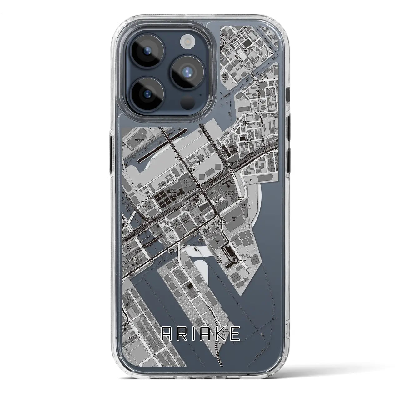 【有明(東京都)】地図柄iPhoneケース(MagSafeタイプ)