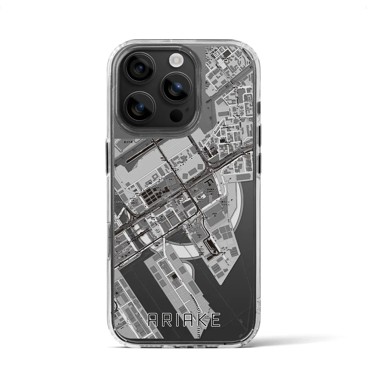 【有明(東京都)】地図柄iPhoneケース(MagSafeタイプ)