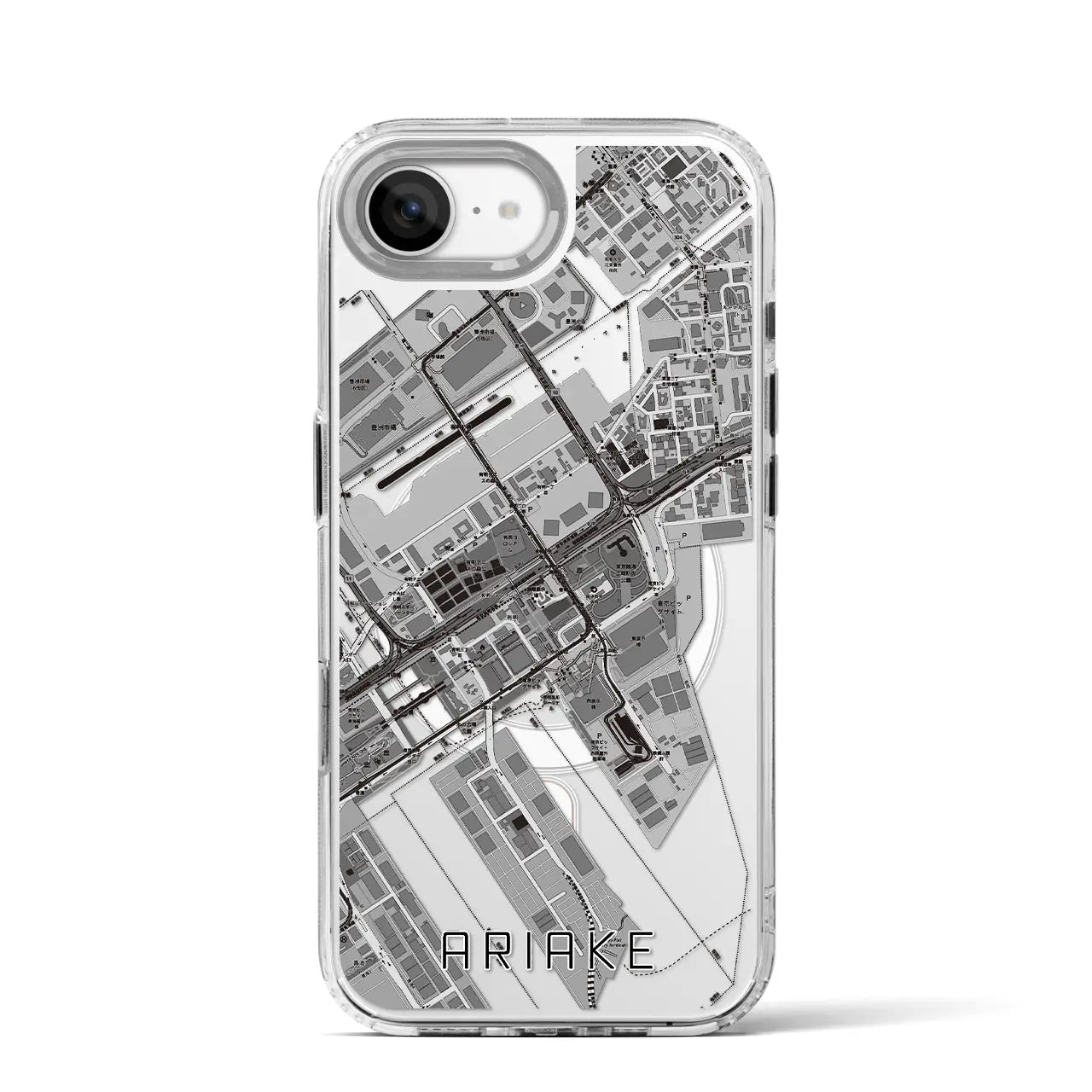 【有明(東京都)】地図柄iPhoneケース(MagSafeタイプ)