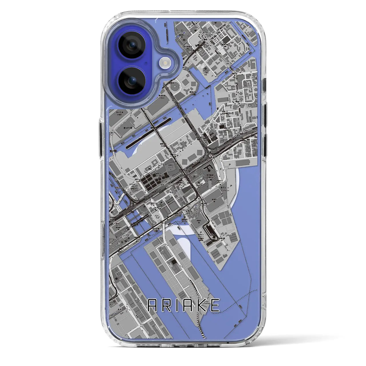 【有明(東京都)】地図柄iPhoneケース(MagSafeタイプ)