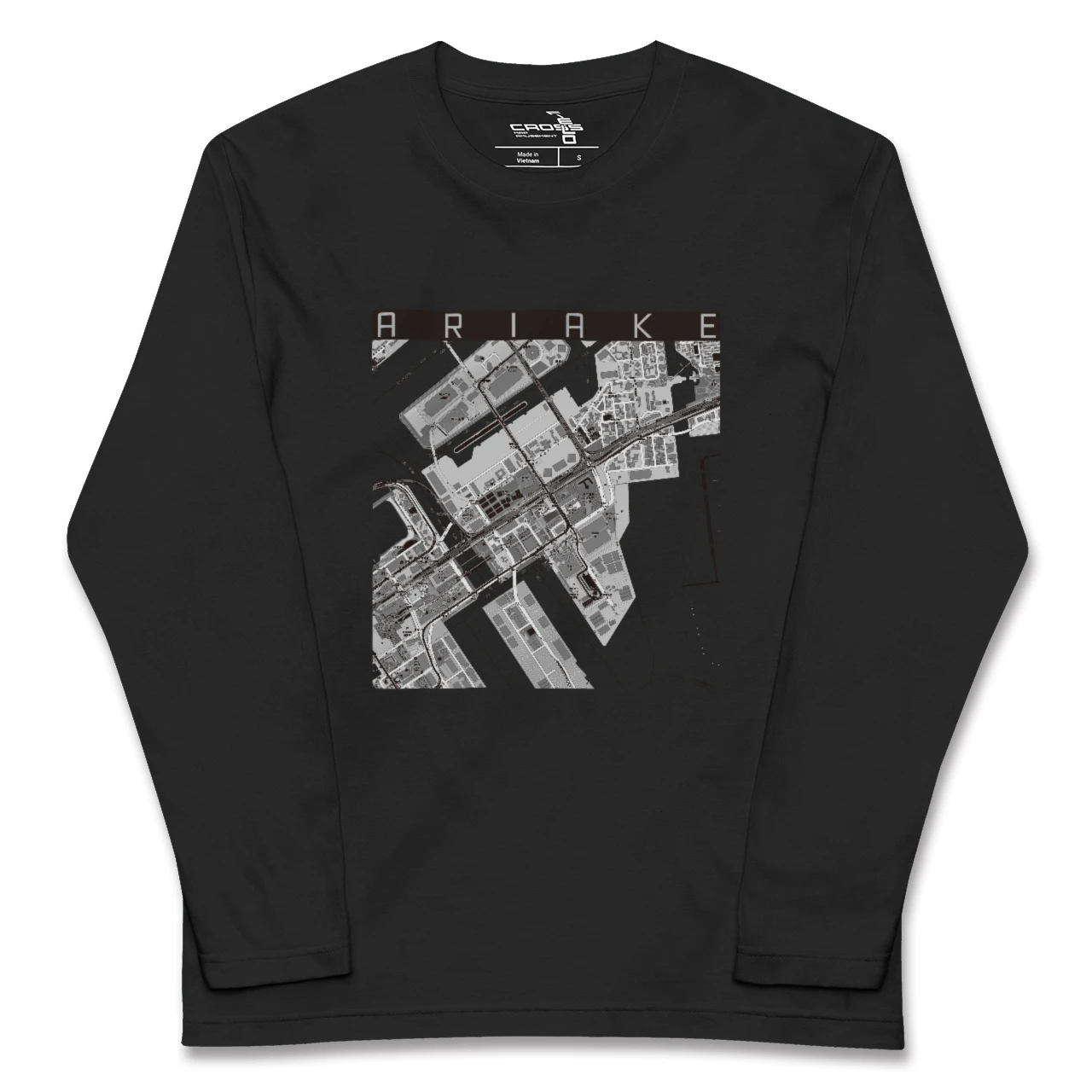 【有明(東京都)】地図柄ロングスリーブTシャツ