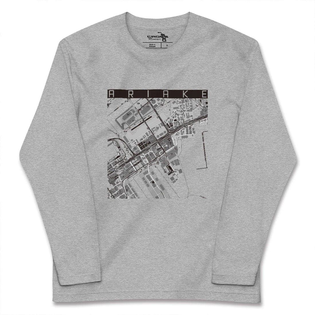 【有明(東京都)】地図柄ロングスリーブTシャツ