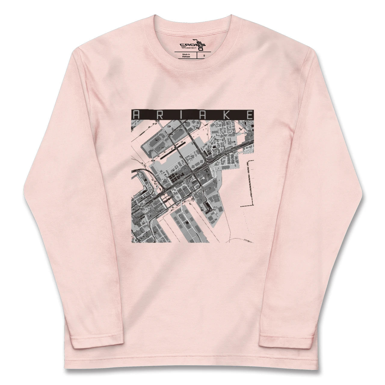 【有明(東京都)】地図柄ロングスリーブTシャツ