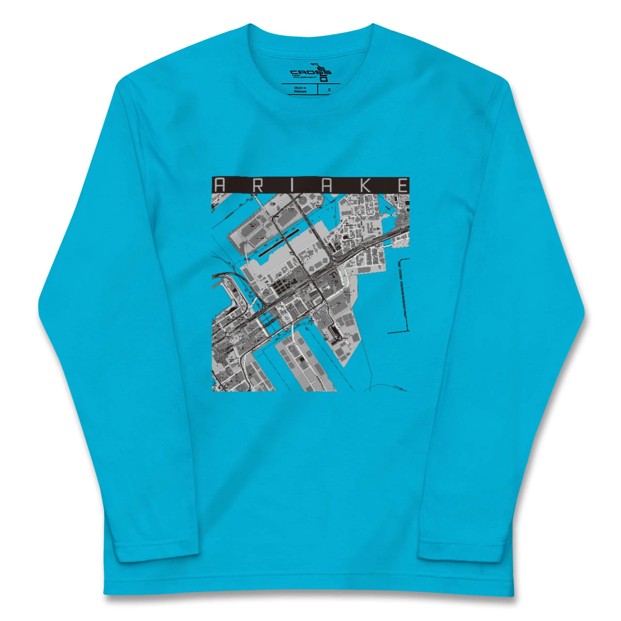 【有明(東京都)】地図柄ロングスリーブTシャツ