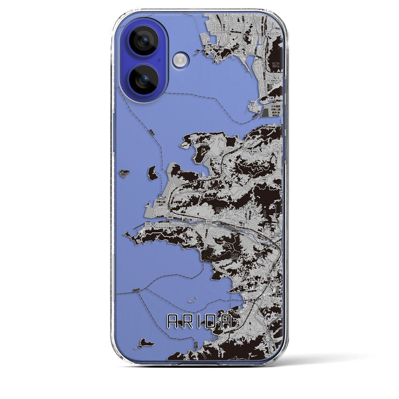 【有田(和歌山県)】地図柄iPhoneケース(クリアタイプ)