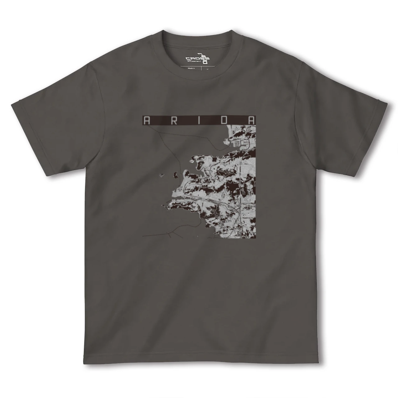 【有田(和歌山県)(和歌山県)】地図柄ヘビーウェイトTシャツ