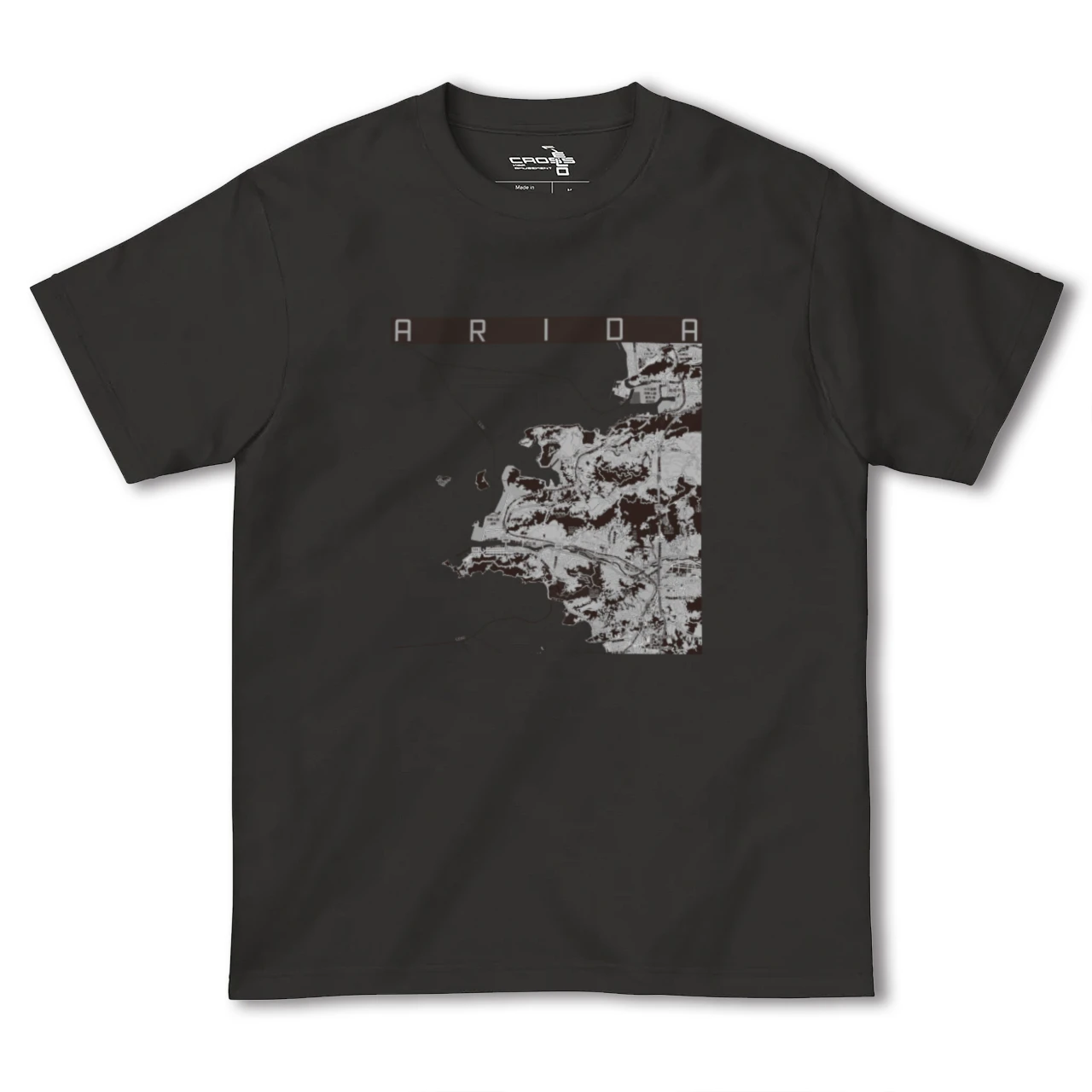 【有田(和歌山県)(和歌山県)】地図柄ヘビーウェイトTシャツ