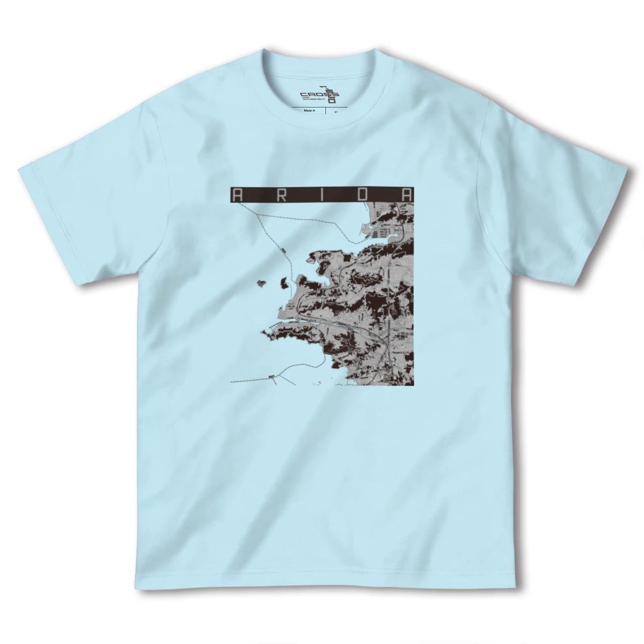 【有田(和歌山県)(和歌山県)】地図柄ヘビーウェイトTシャツ