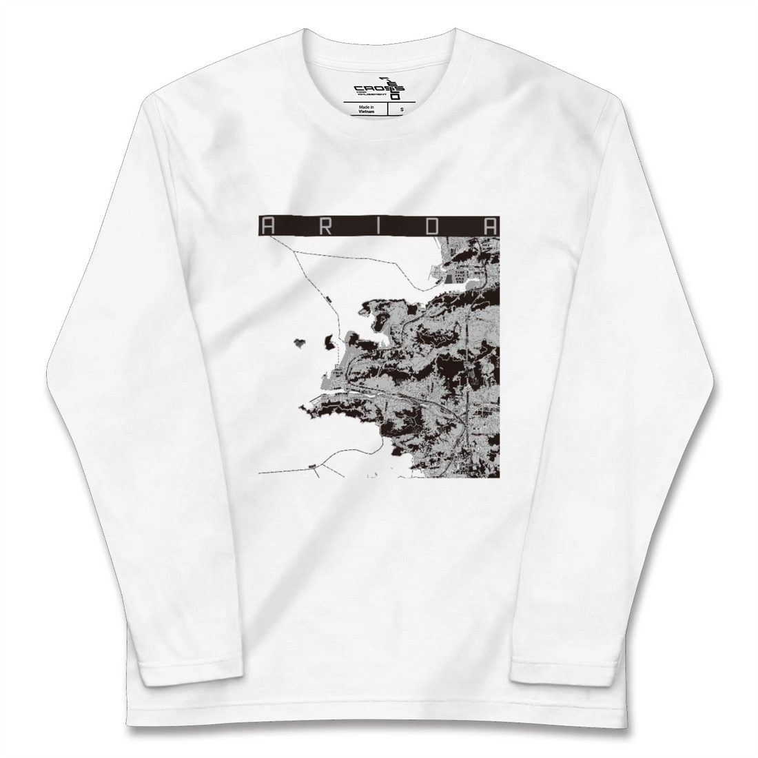 【有田(和歌山県)(和歌山県)】地図柄ロングスリーブTシャツ