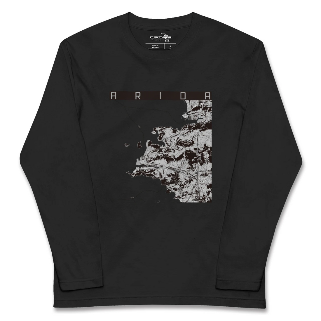 【有田(和歌山県)(和歌山県)】地図柄ロングスリーブTシャツ