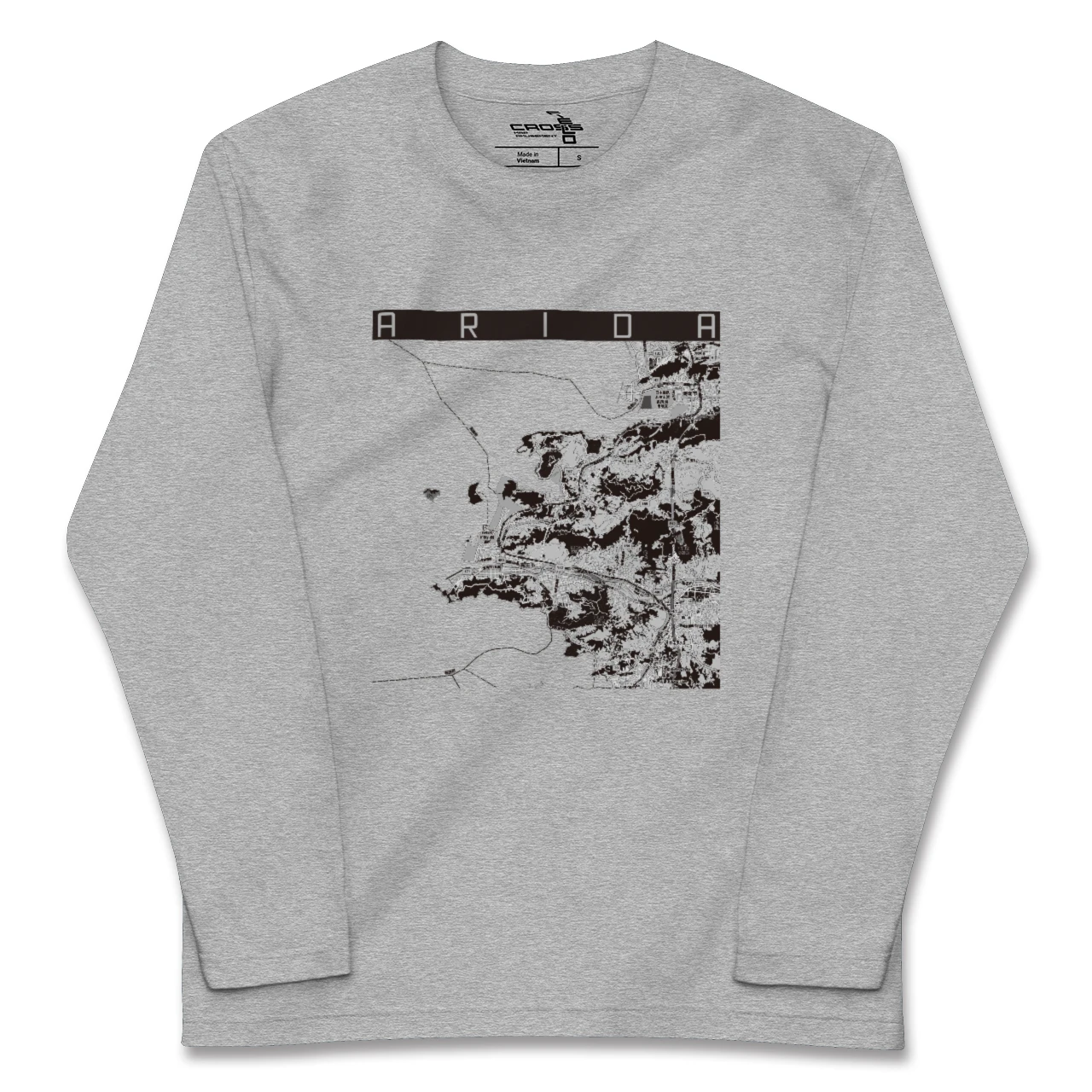 【有田(和歌山県)(和歌山県)】地図柄ロングスリーブTシャツ