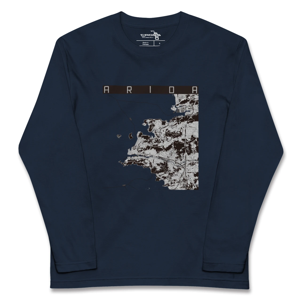 【有田(和歌山県)(和歌山県)】地図柄ロングスリーブTシャツ