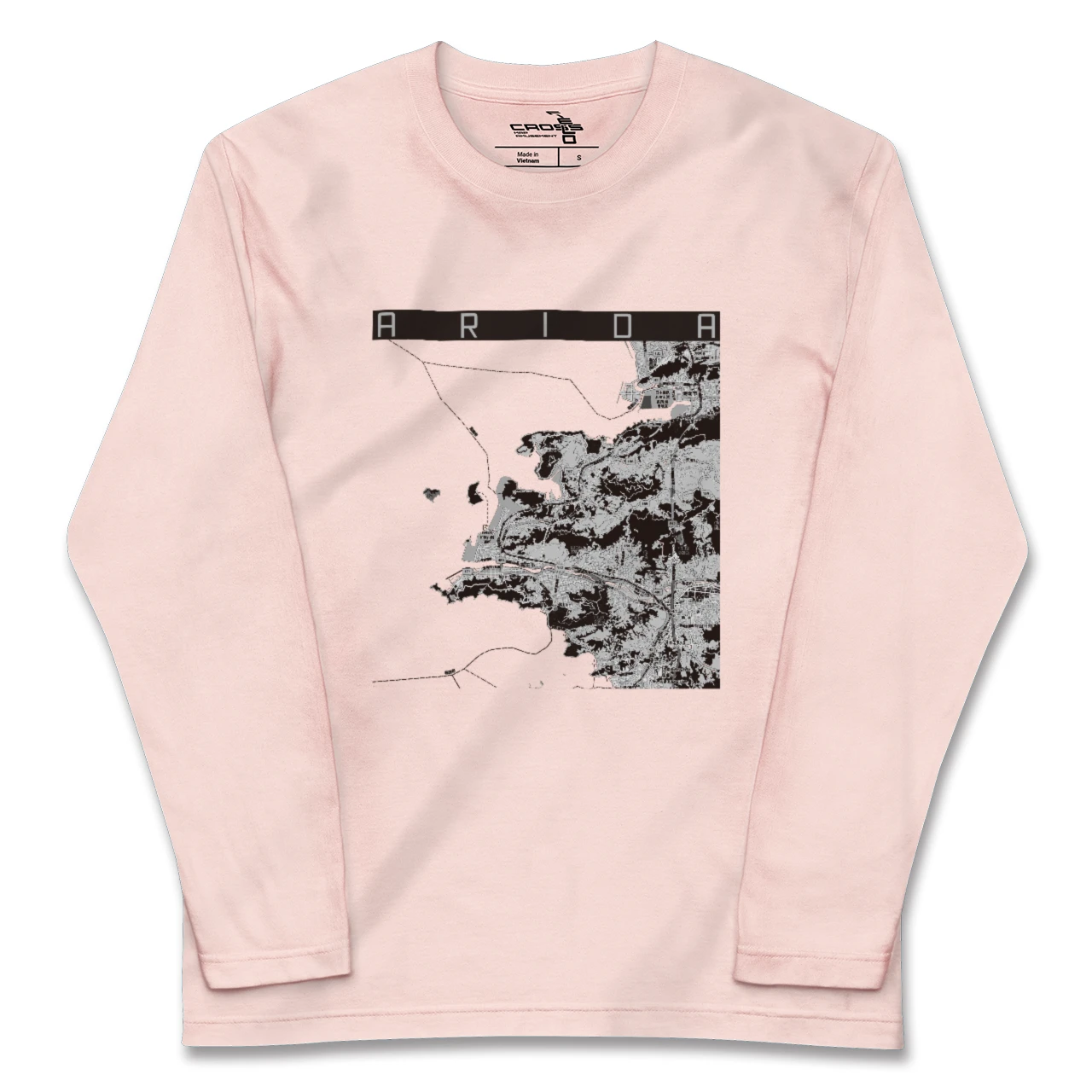 【有田(和歌山県)(和歌山県)】地図柄ロングスリーブTシャツ