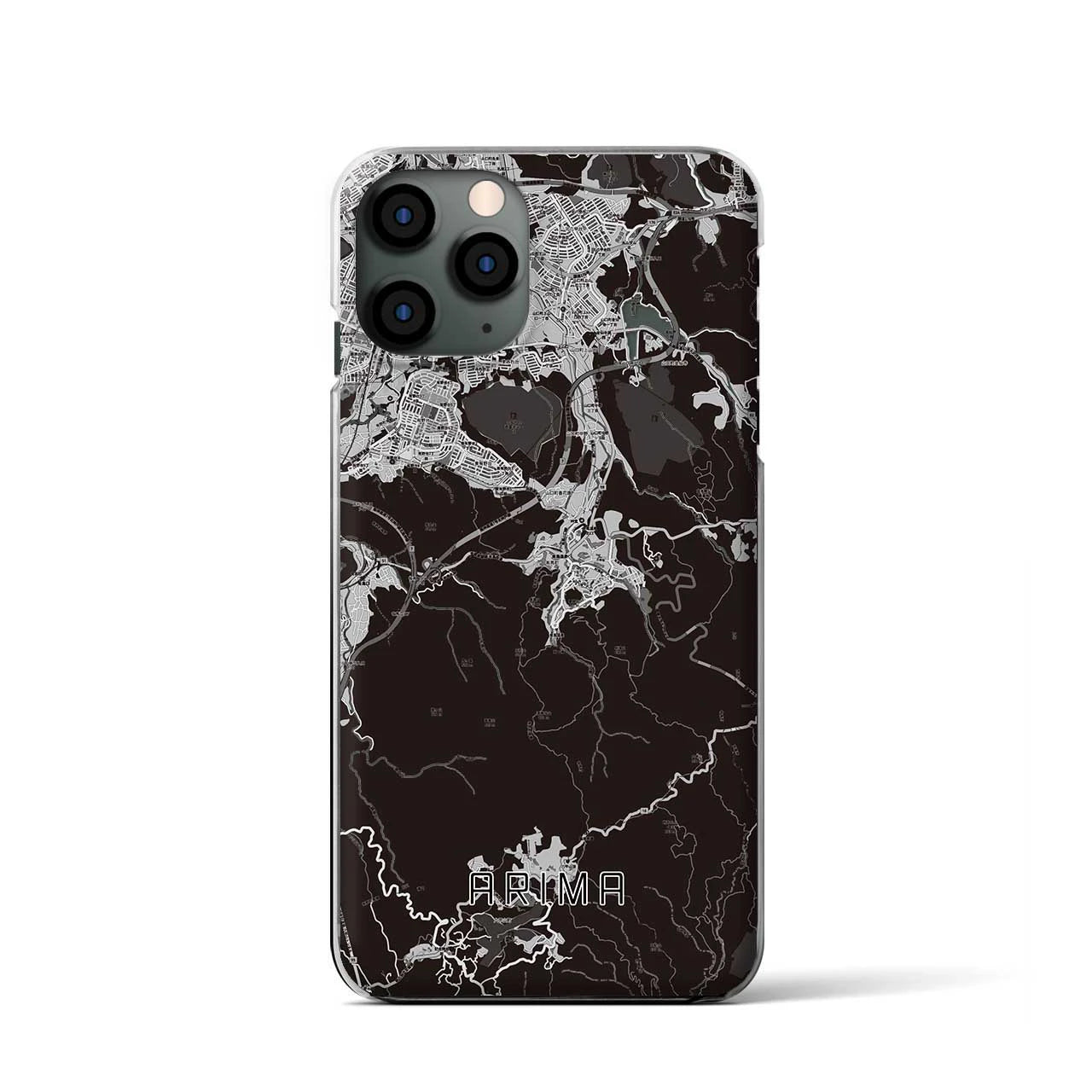 【有馬(兵庫県)】地図柄iPhoneケース(クリアタイプ)