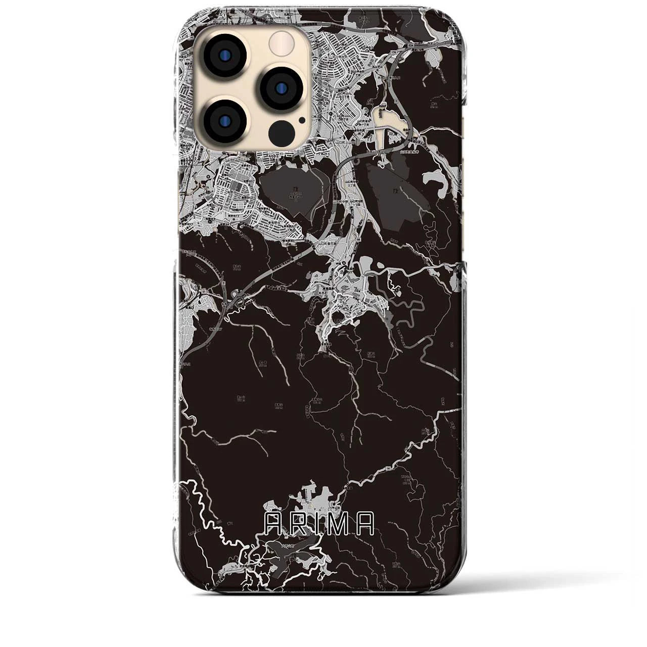 【有馬(兵庫県)】地図柄iPhoneケース(クリアタイプ)