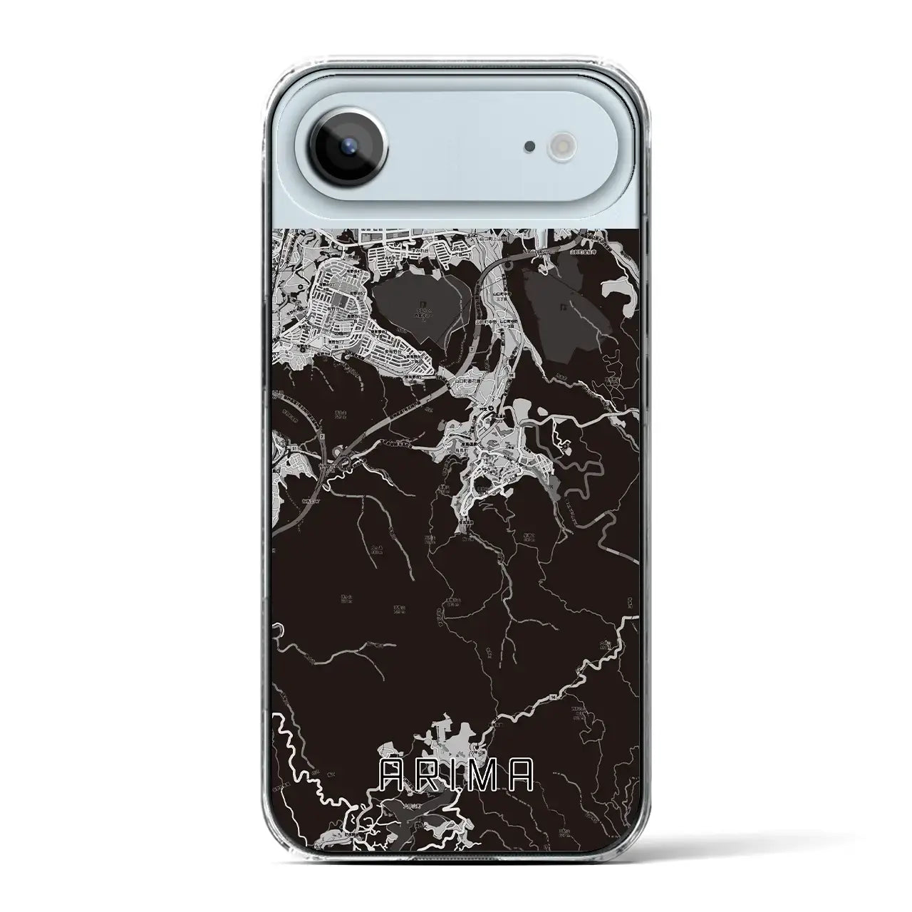 【有馬(兵庫県)】地図柄iPhoneケース(クリアタイプ)