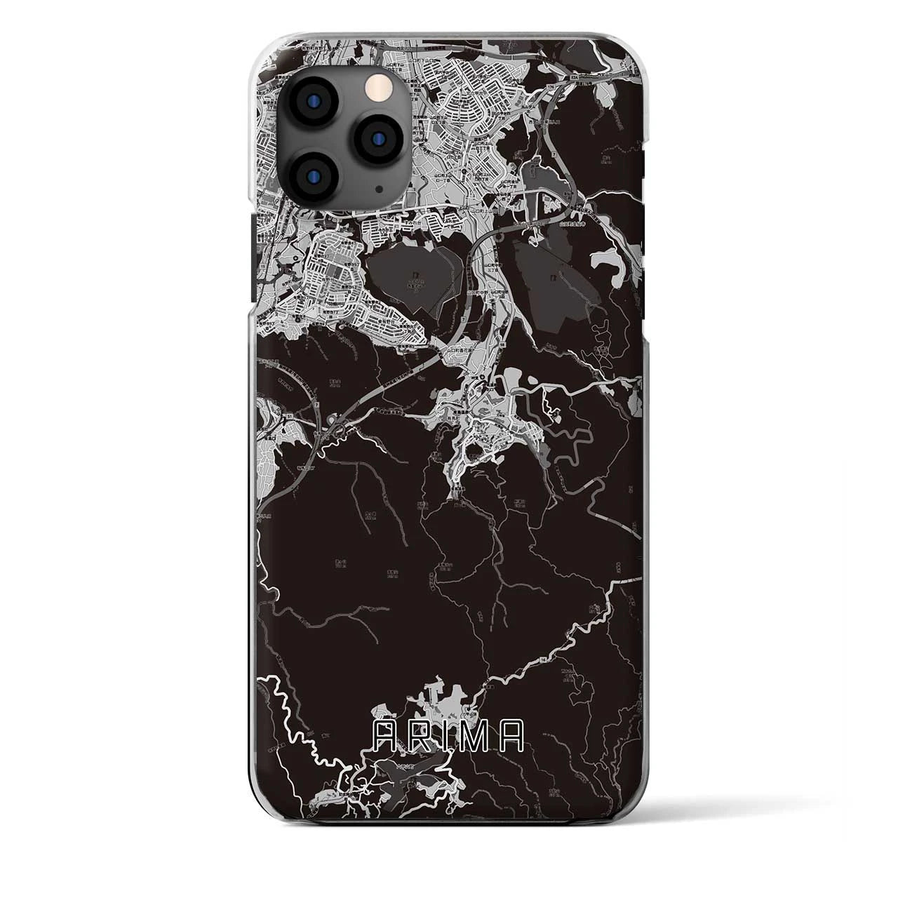 【有馬(兵庫県)】地図柄iPhoneケース(クリアタイプ)