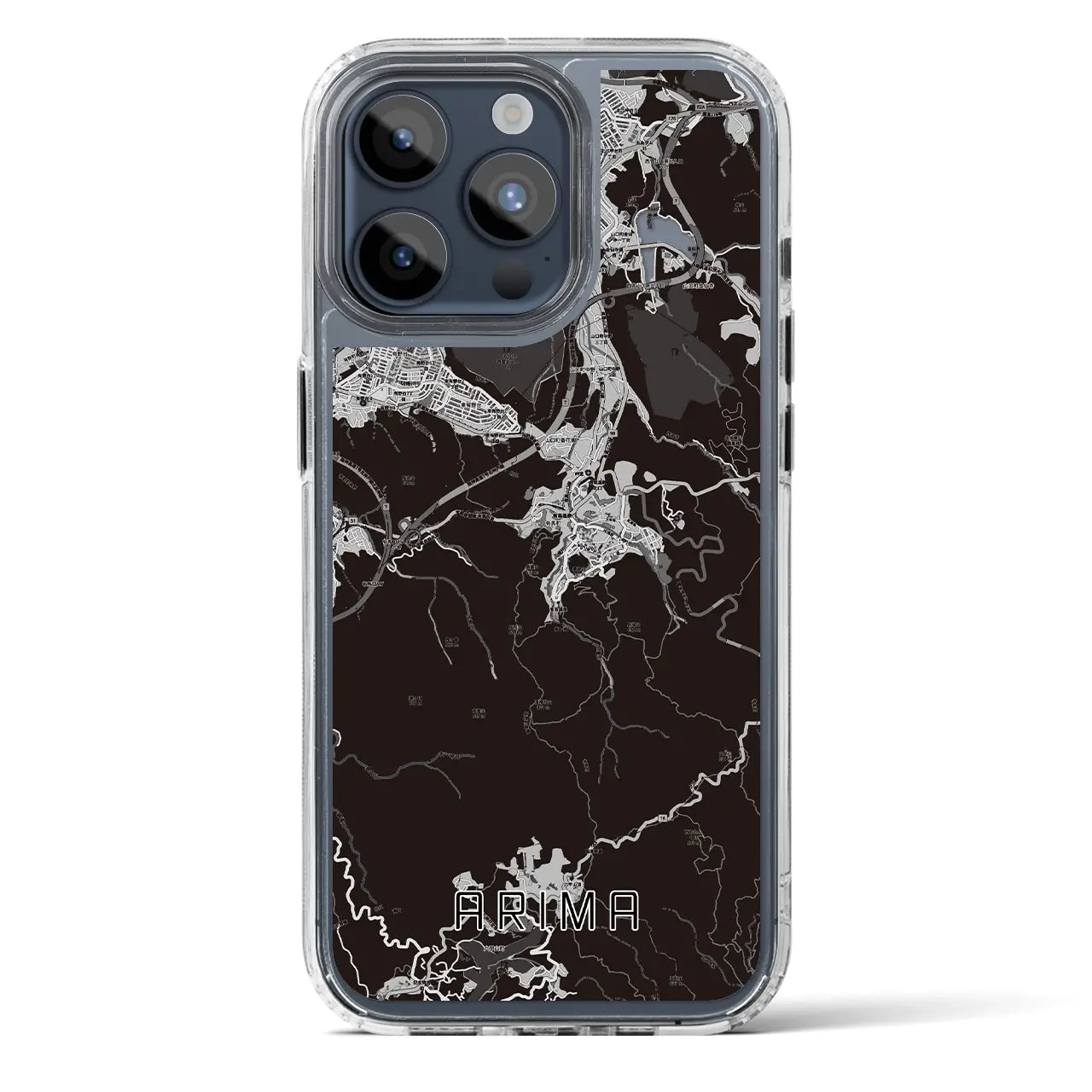 【有馬(兵庫県)】地図柄iPhoneケース(MagSafeタイプ)