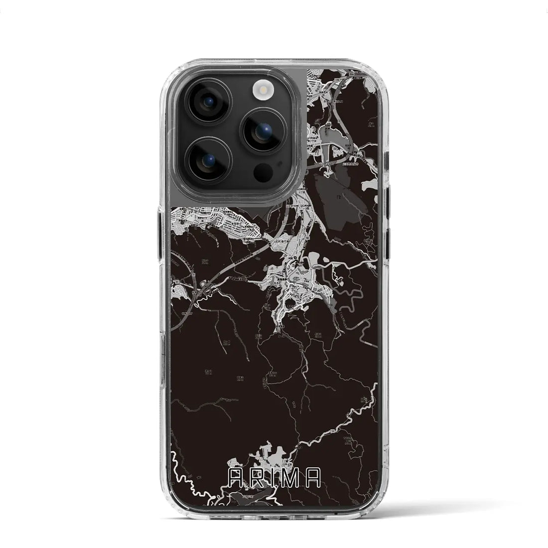 【有馬(兵庫県)】地図柄iPhoneケース(MagSafeタイプ)