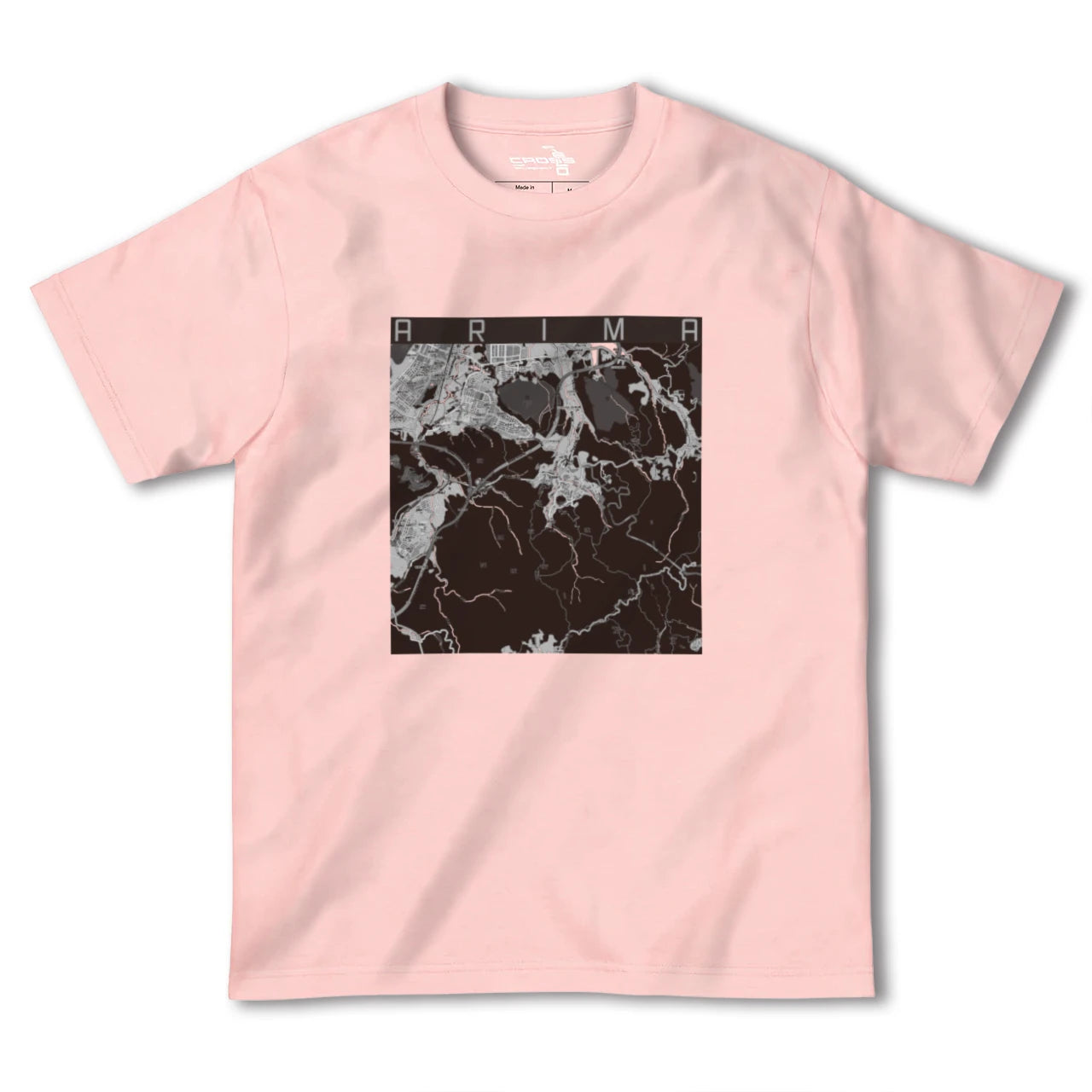 【有馬(兵庫県)】地図柄ヘビーウェイトTシャツ