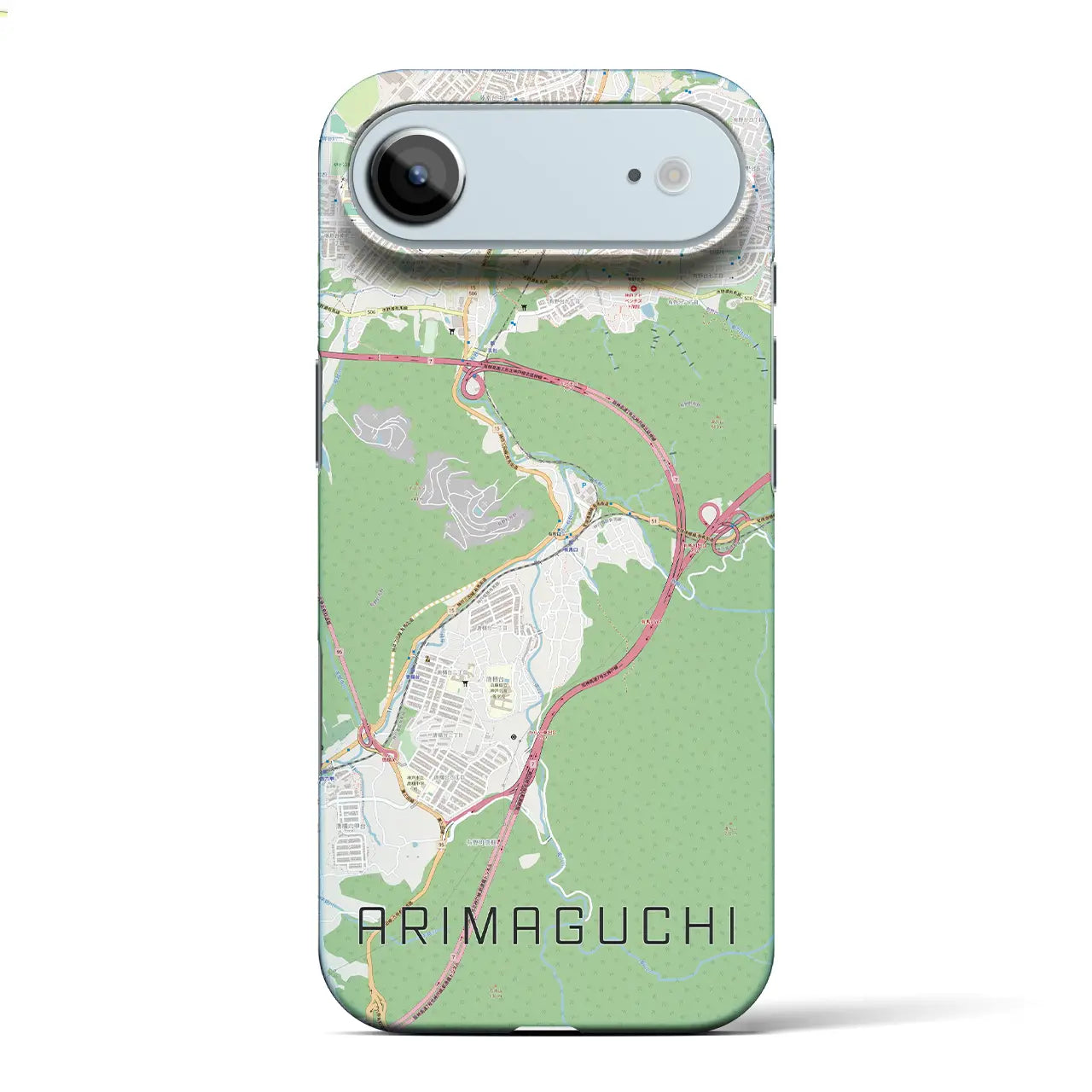 【有馬口(兵庫県)】地図柄iPhoneケース(バックカバータイプ)