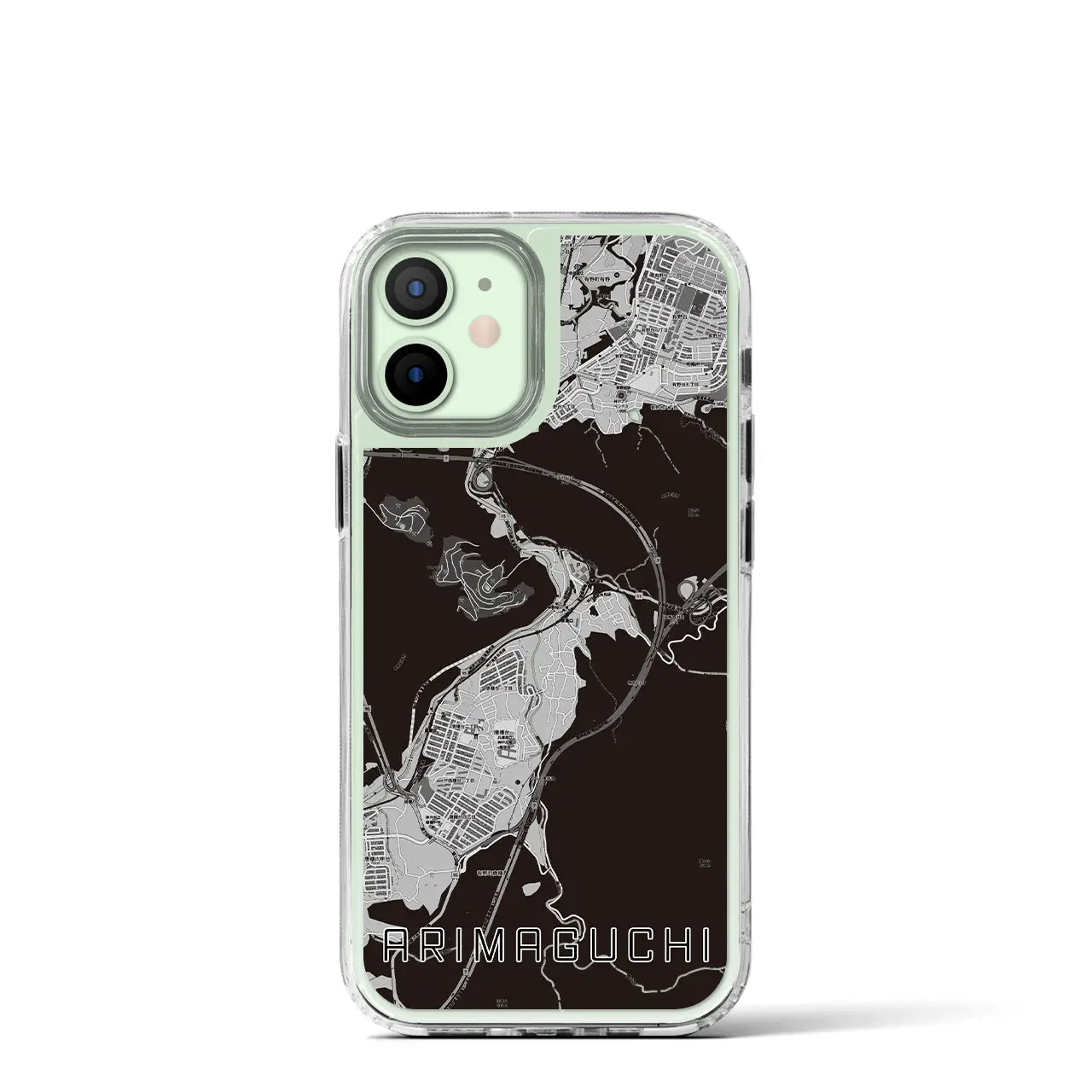 【有馬口(兵庫県)】地図柄iPhoneケース(MagSafeタイプ)