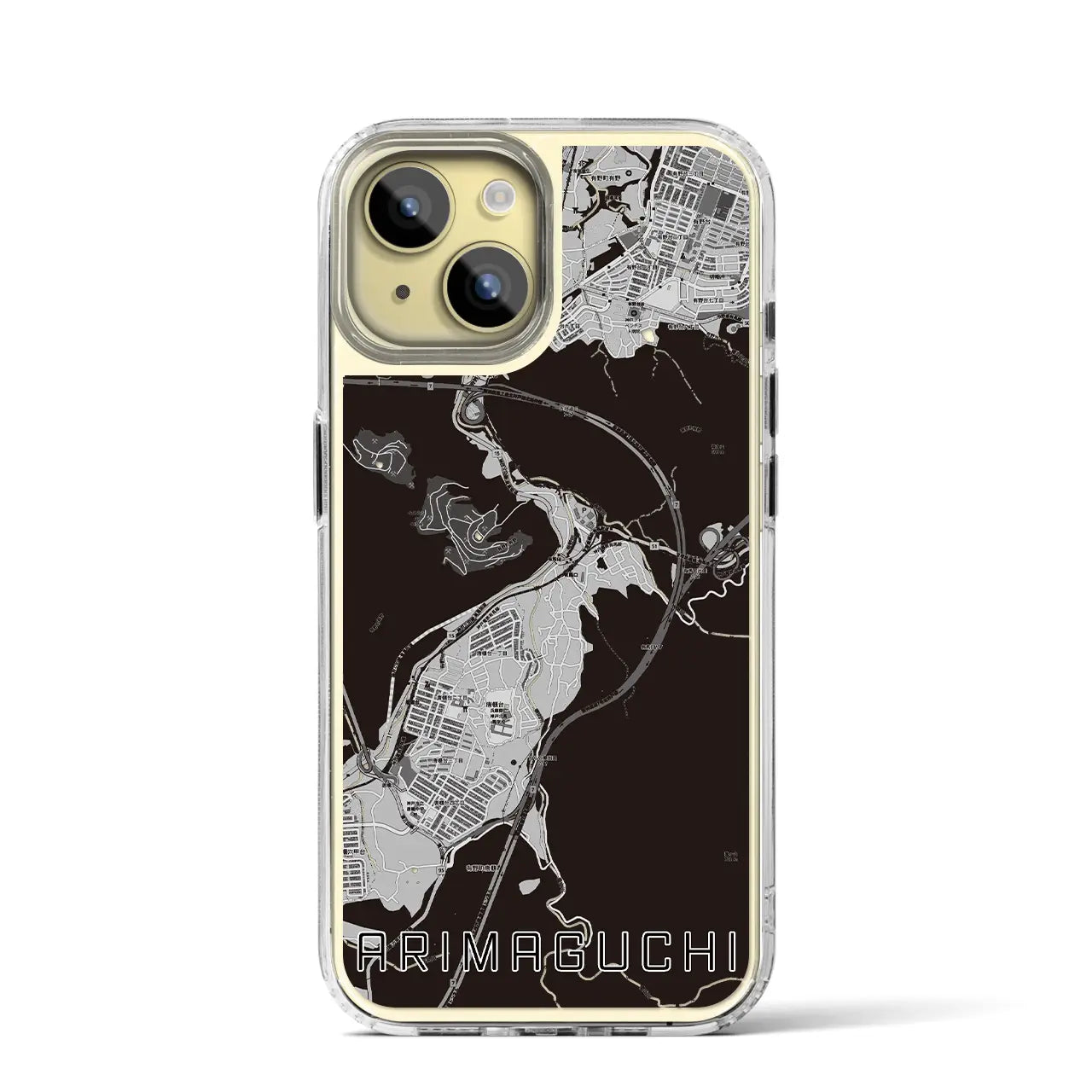 【有馬口(兵庫県)】地図柄iPhoneケース(MagSafeタイプ)