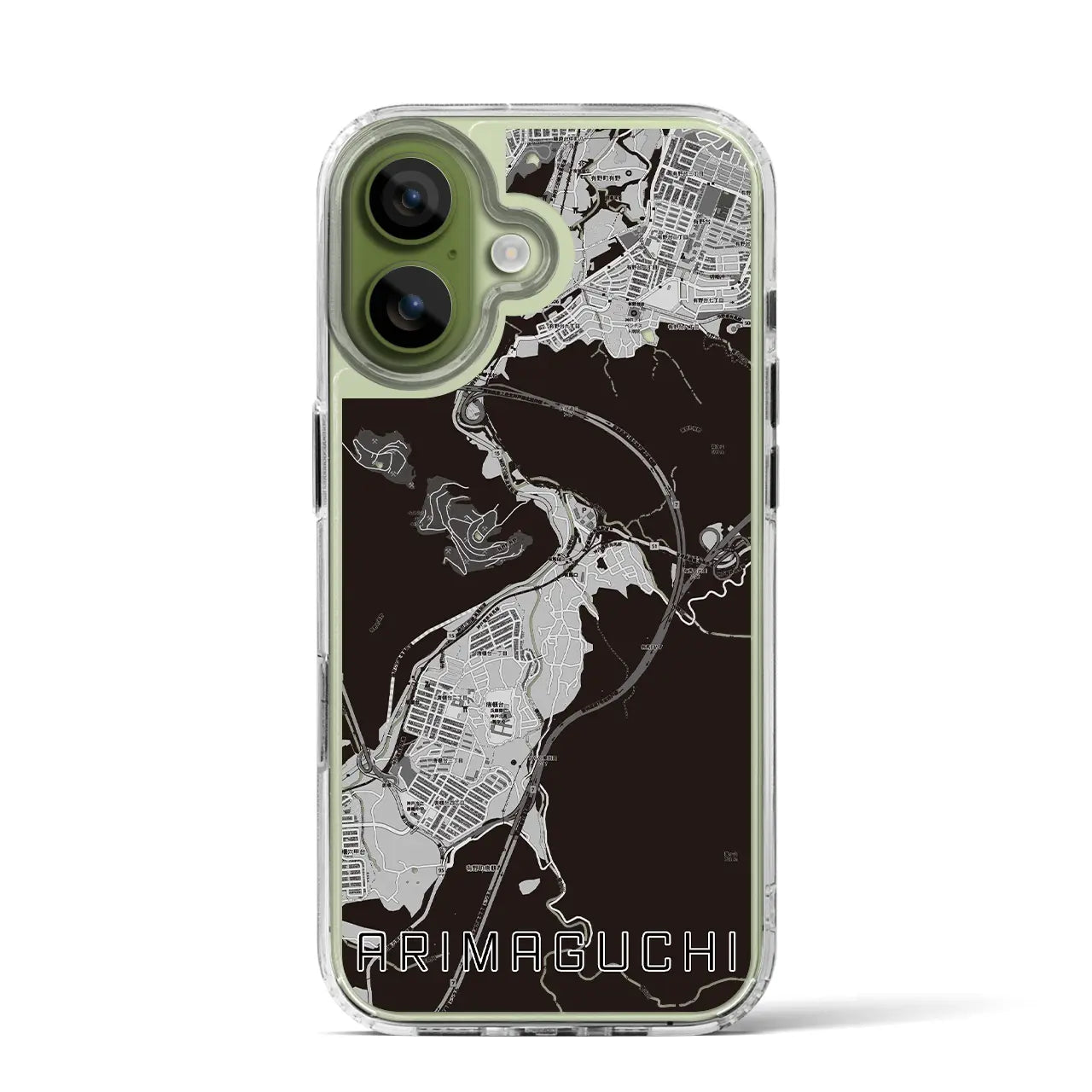 【有馬口(兵庫県)】地図柄iPhoneケース(MagSafeタイプ)