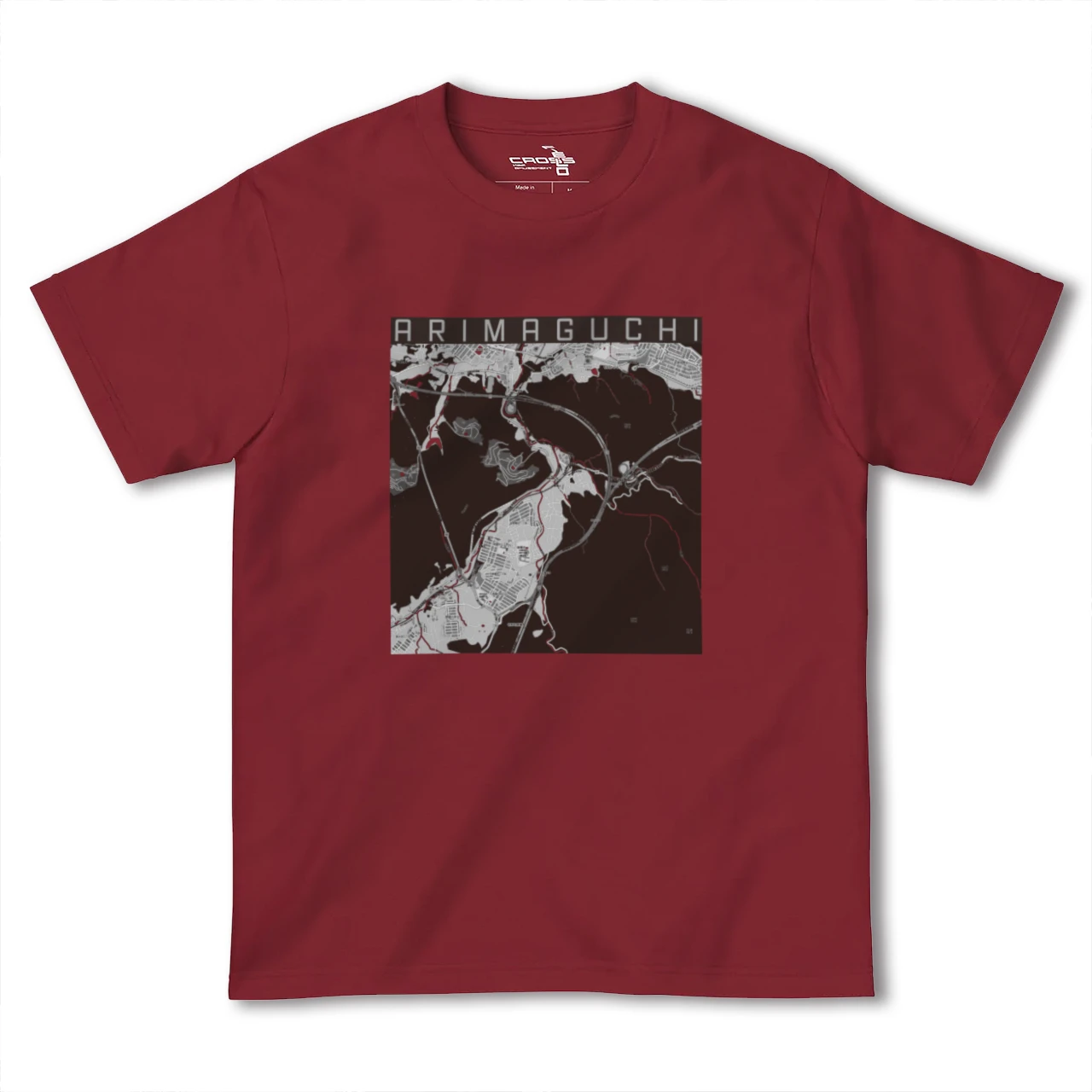 【有馬口(兵庫県)】地図柄ヘビーウェイトTシャツ