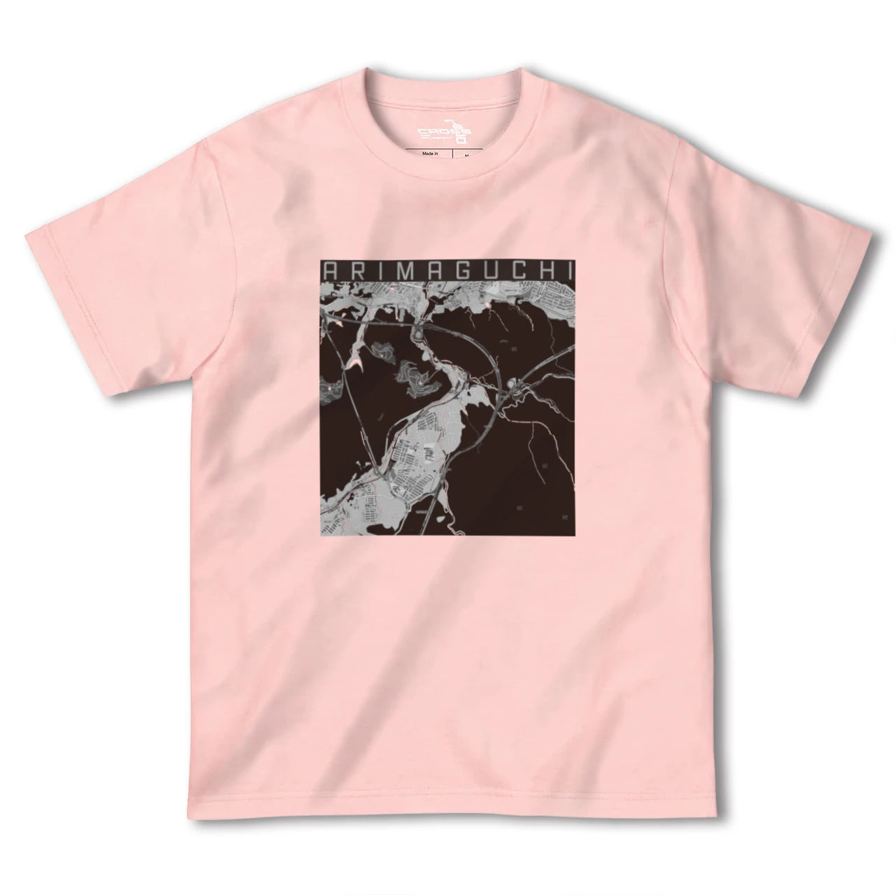 【有馬口(兵庫県)】地図柄ヘビーウェイトTシャツ