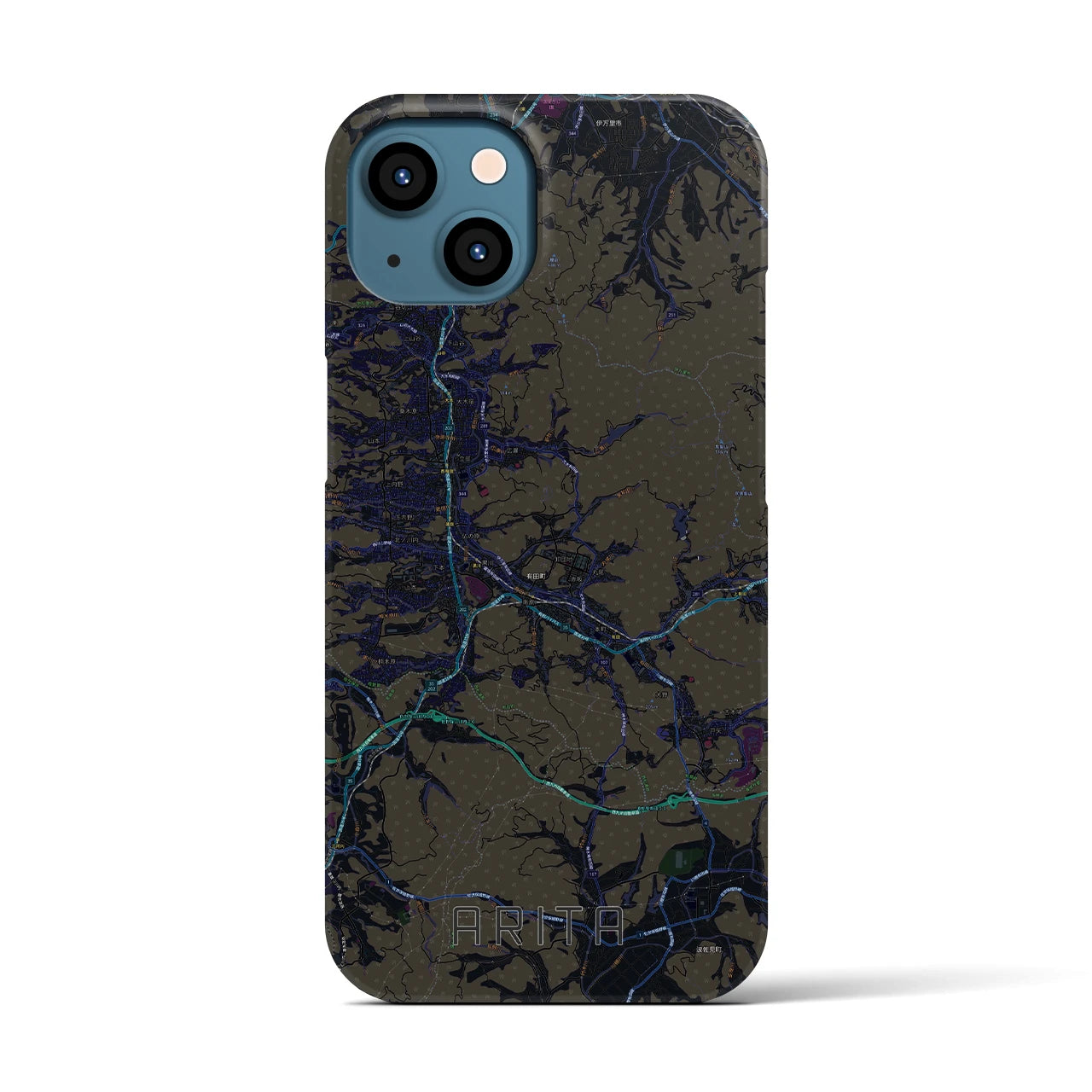 【有田(佐賀県)】地図柄iPhoneケース(バックカバータイプ)