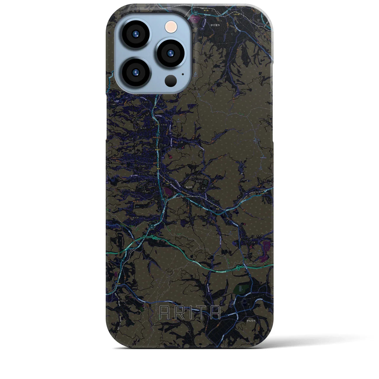 【有田(佐賀県)】地図柄iPhoneケース(バックカバータイプ)