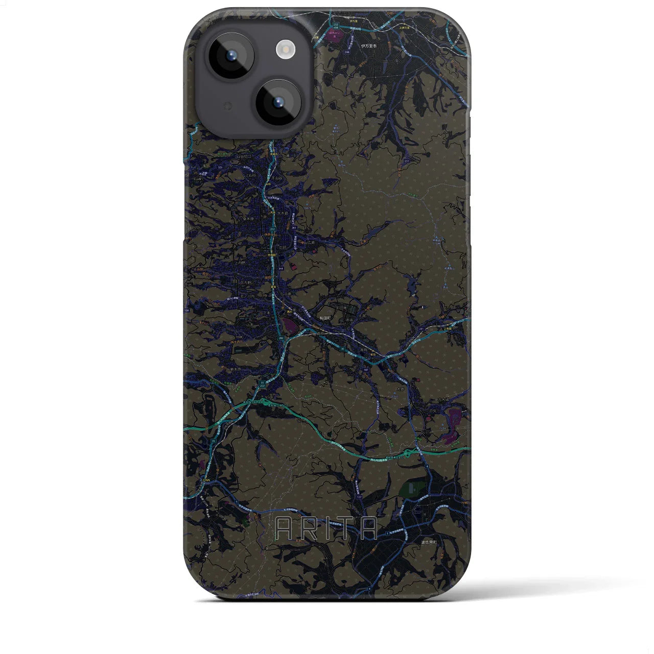 【有田(佐賀県)】地図柄iPhoneケース(バックカバータイプ)