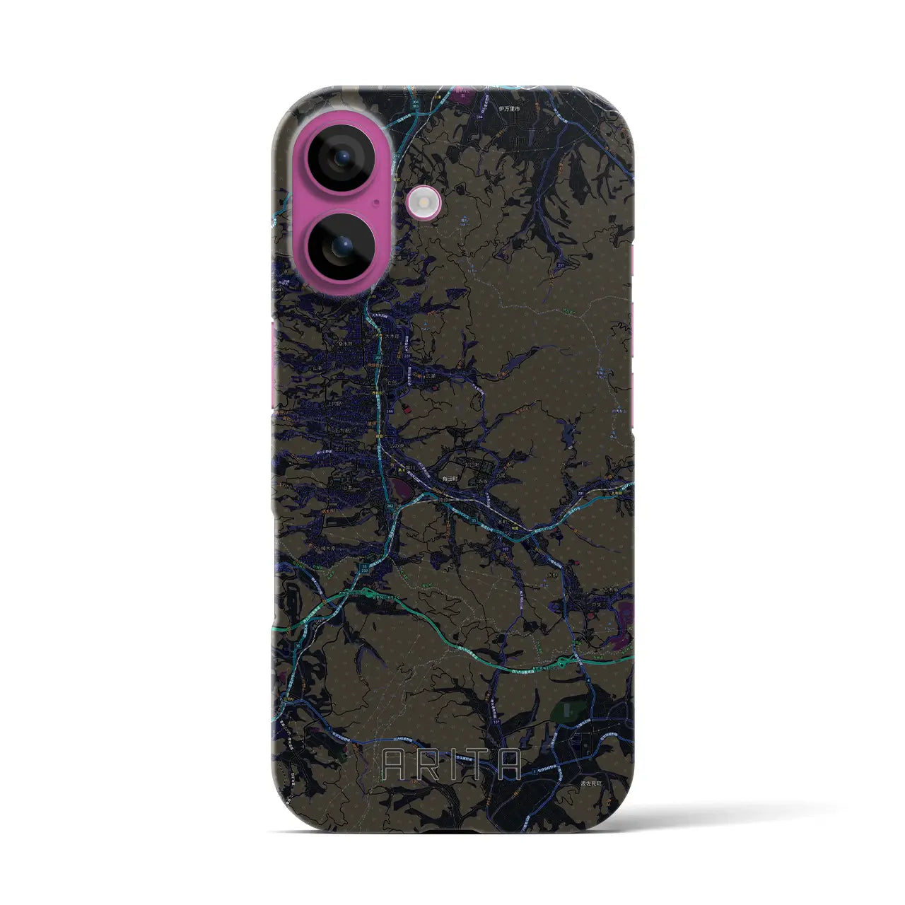 【有田(佐賀県)】地図柄iPhoneケース(バックカバータイプ)