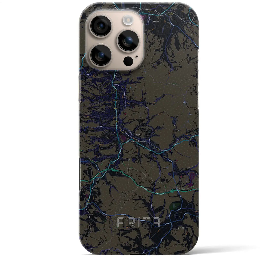 【有田(佐賀県)】地図柄iPhoneケース(バックカバータイプ)