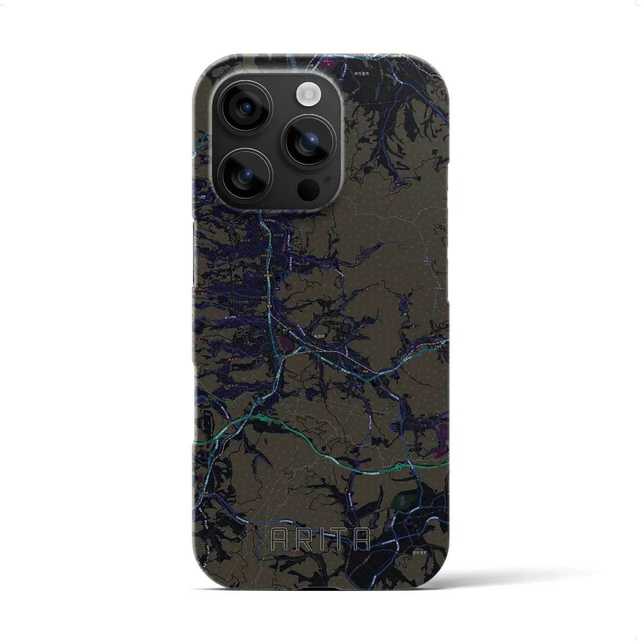 【有田(佐賀県)】地図柄iPhoneケース(バックカバータイプ)