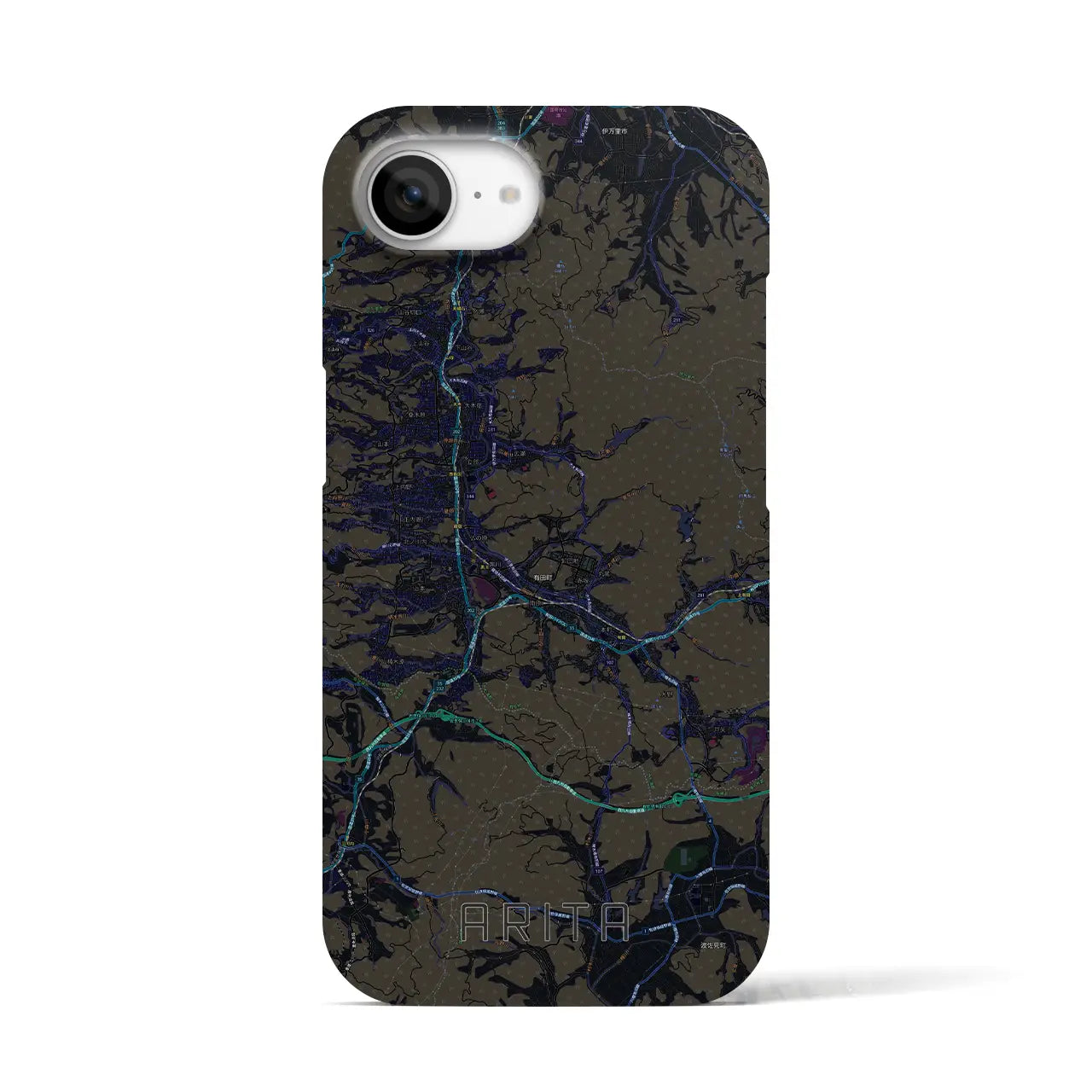 【有田(佐賀県)】地図柄iPhoneケース(バックカバータイプ)