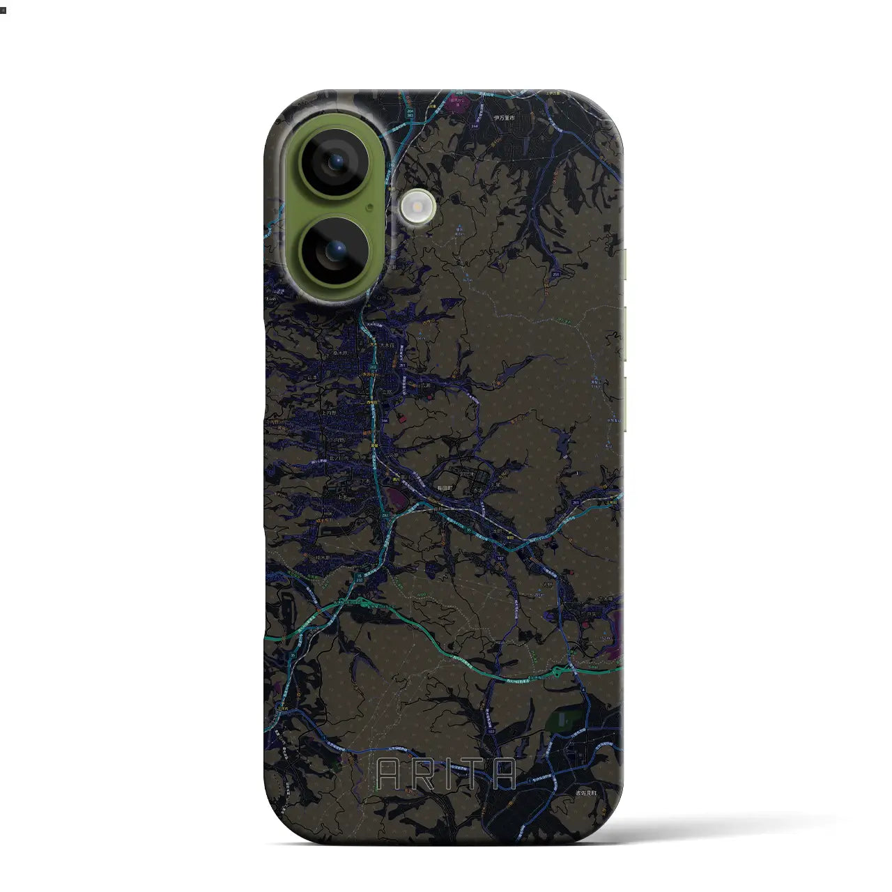 【有田(佐賀県)】地図柄iPhoneケース(バックカバータイプ)