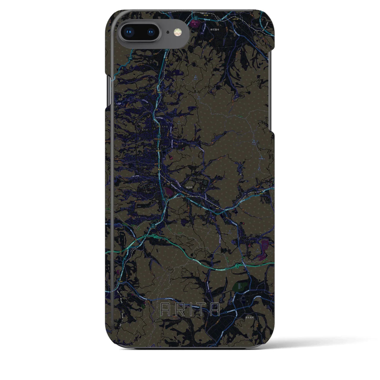 【有田(佐賀県)】地図柄iPhoneケース(バックカバータイプ)