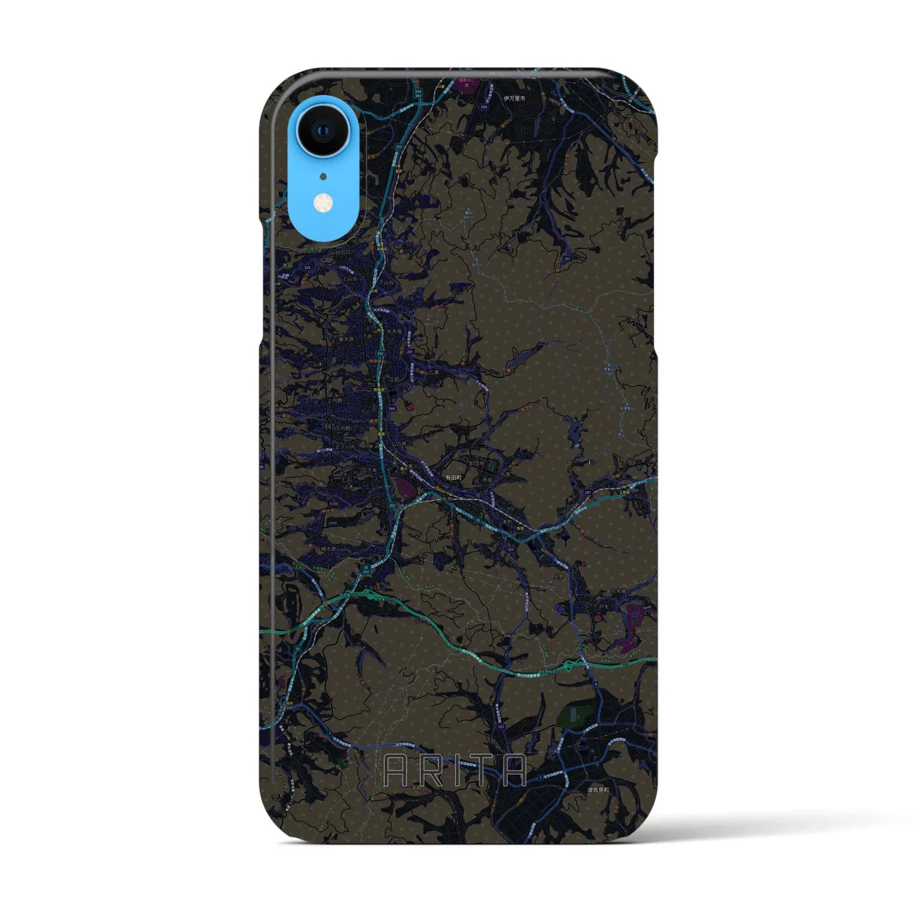 【有田(佐賀県)】地図柄iPhoneケース(バックカバータイプ)